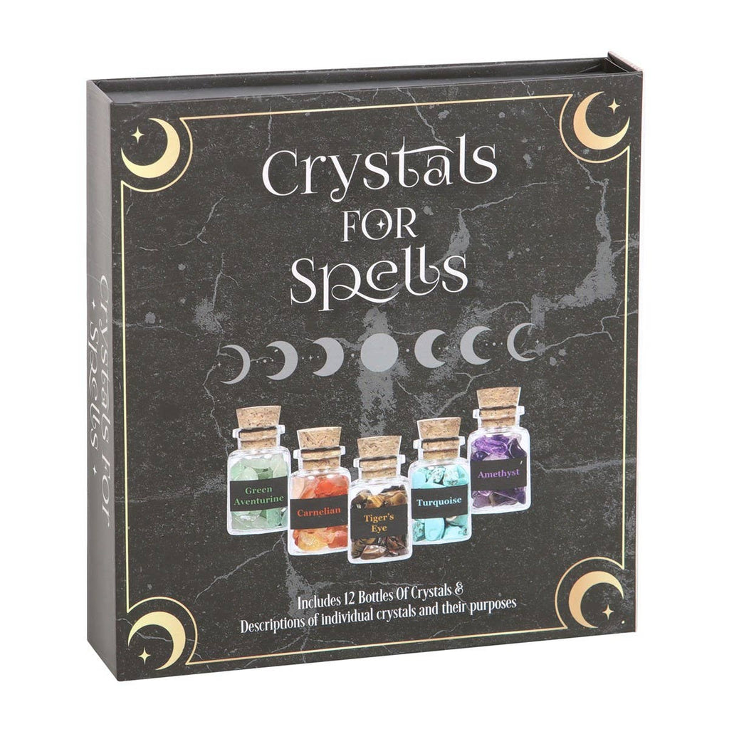 Crystals for Spells Crystal Chip 12PC  Gift Bottle Set