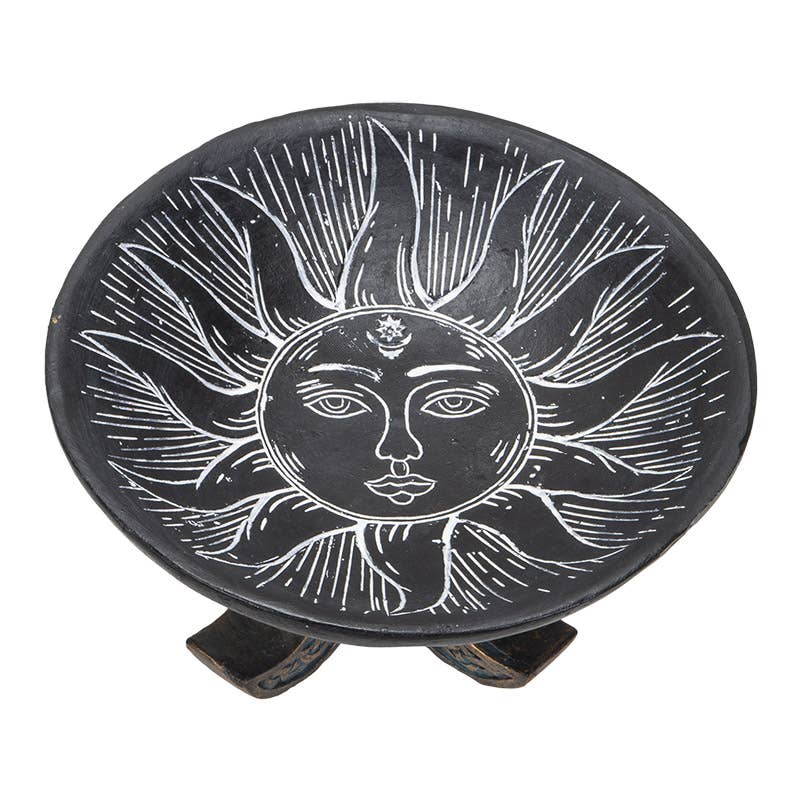 Sun and Moon Resin Offering Bowl for Rituals