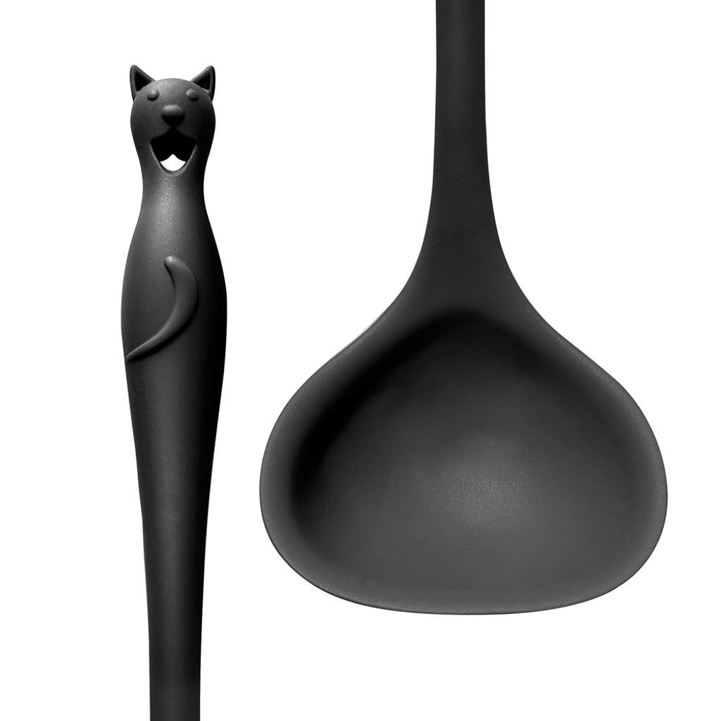 Alchemy Gothic Kitchen Utensil Black Cat Ladle