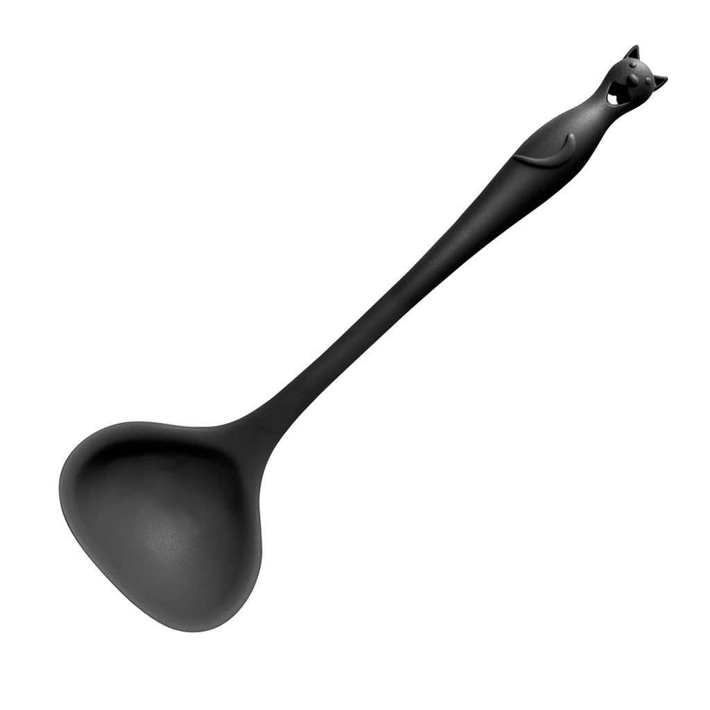 Alchemy Gothic Kitchen Utensil Black Cat Ladle