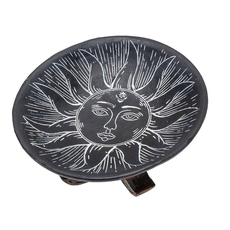 Sun and Moon Resin Offering Bowl for Rituals