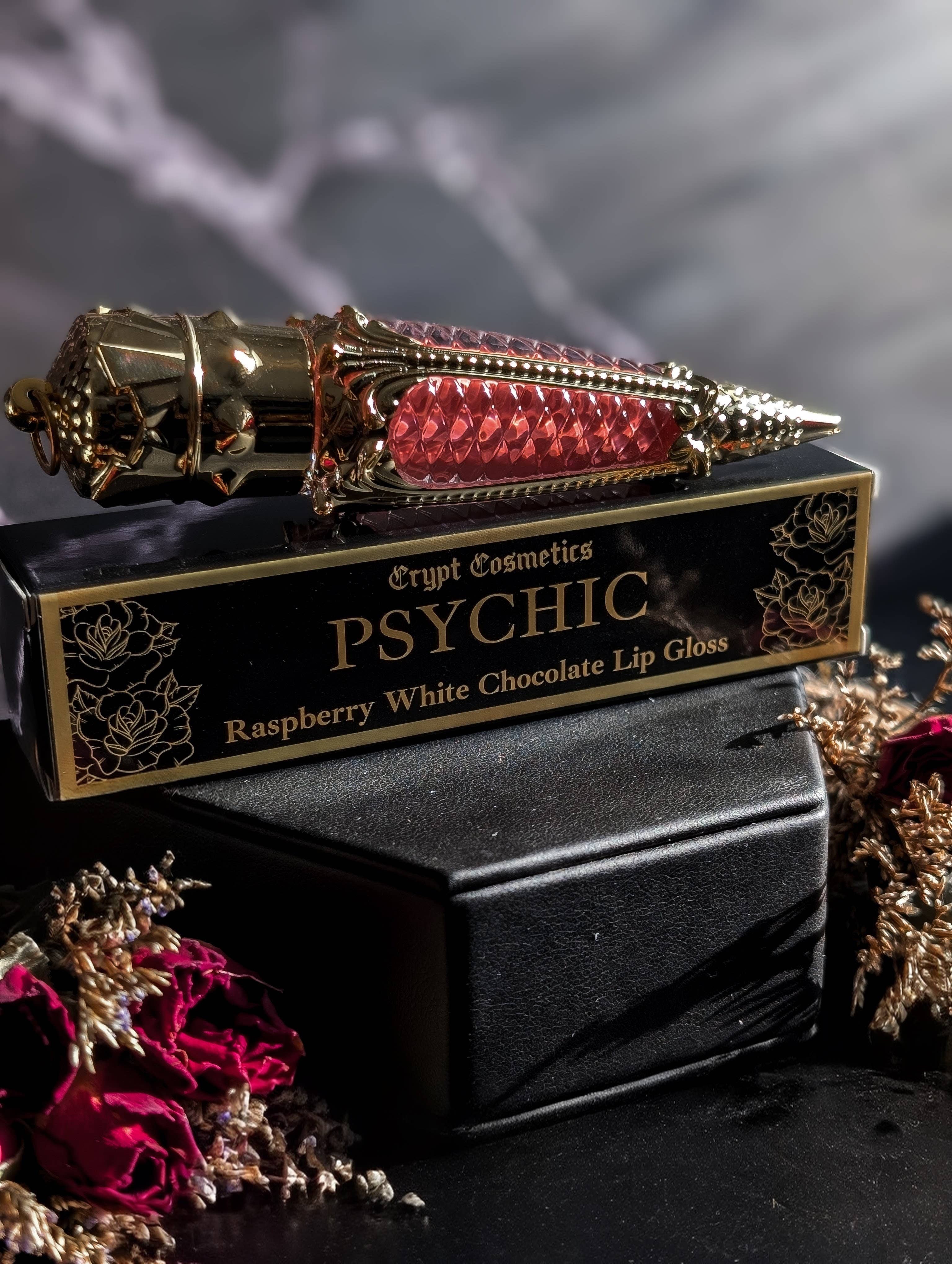 PSYCHIC - Pink white chocolate raspberry lip gloss