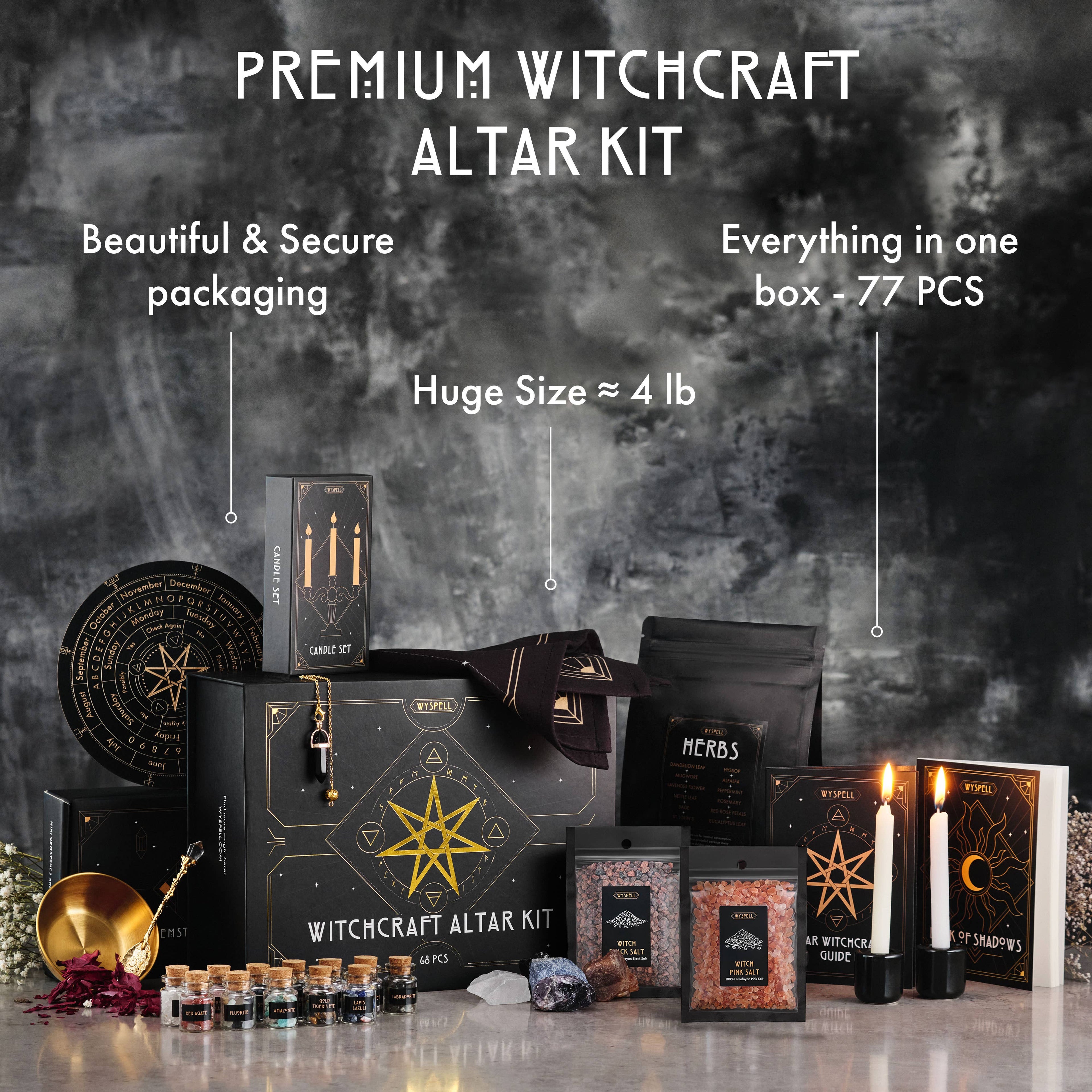 Wyspell Altar Witchcraft Kit 77 PCS