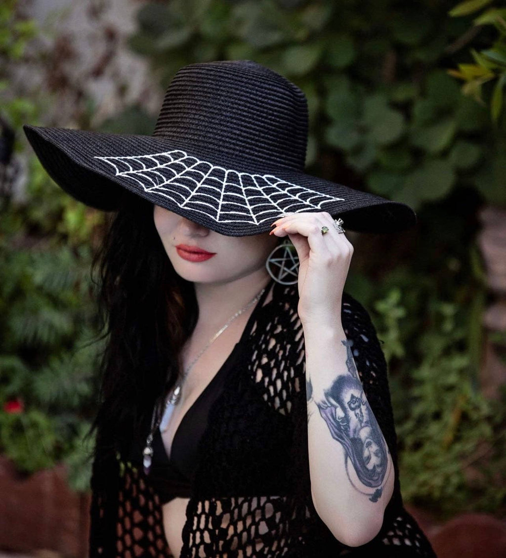 Widow's Web - Floppy Sun Hat -