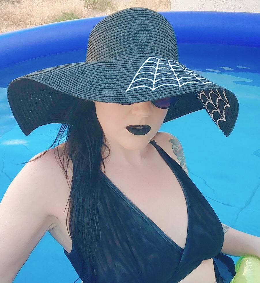 Widow's Web - Floppy Sun Hat -
